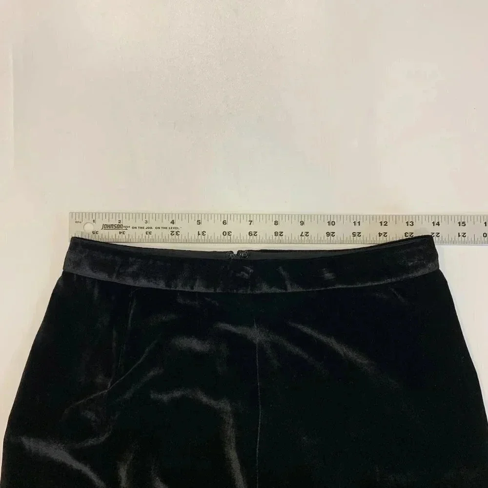 Madewell Women's Velvet Silk Blend Knee Length Pencil Slit Skirt Size 0‎